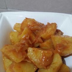 Masala potatoes A picture of Masala potatoes.