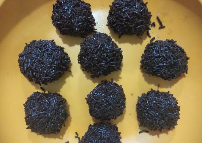 Bola bola coklat/kue rambutan mudah simple