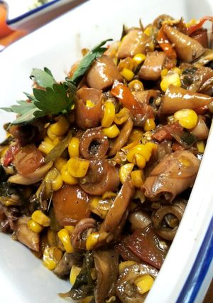 Foto resep Tumis cumi asin pedas