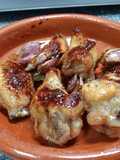 Pollo al ajillo con toque especial