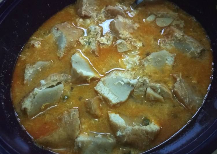 Resep Tahu bakso special white curry, Sempurna