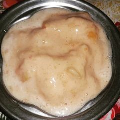 A picture of Peach Ice cream for Weight Watchers.