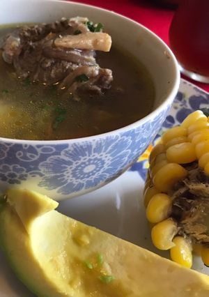 Una foto de Sancochito de costilla en olla multifunciones