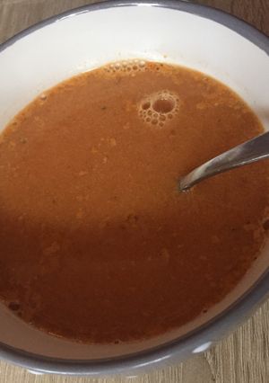 Sült paprikakrém leves recept fotója