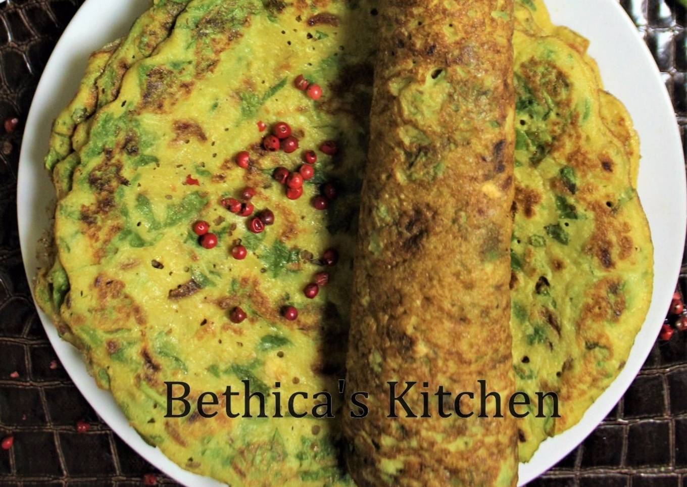 Mixed Dal & Palak Cheela