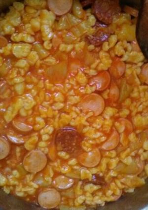 Lecsós nokedli🍲 recept fotója