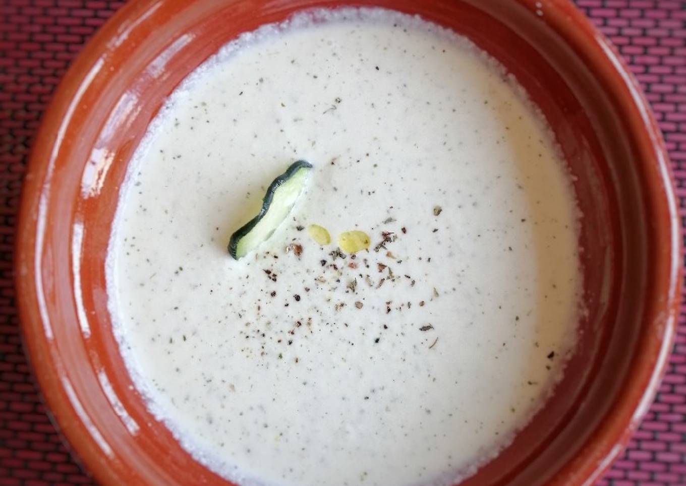 Crema fría de pepino