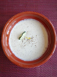 Una foto de Crema fría de pepino