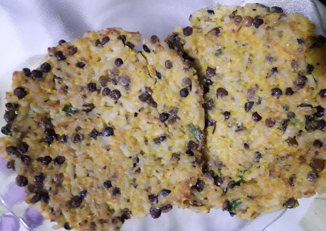 Tortillas de arroz y lentejas!!