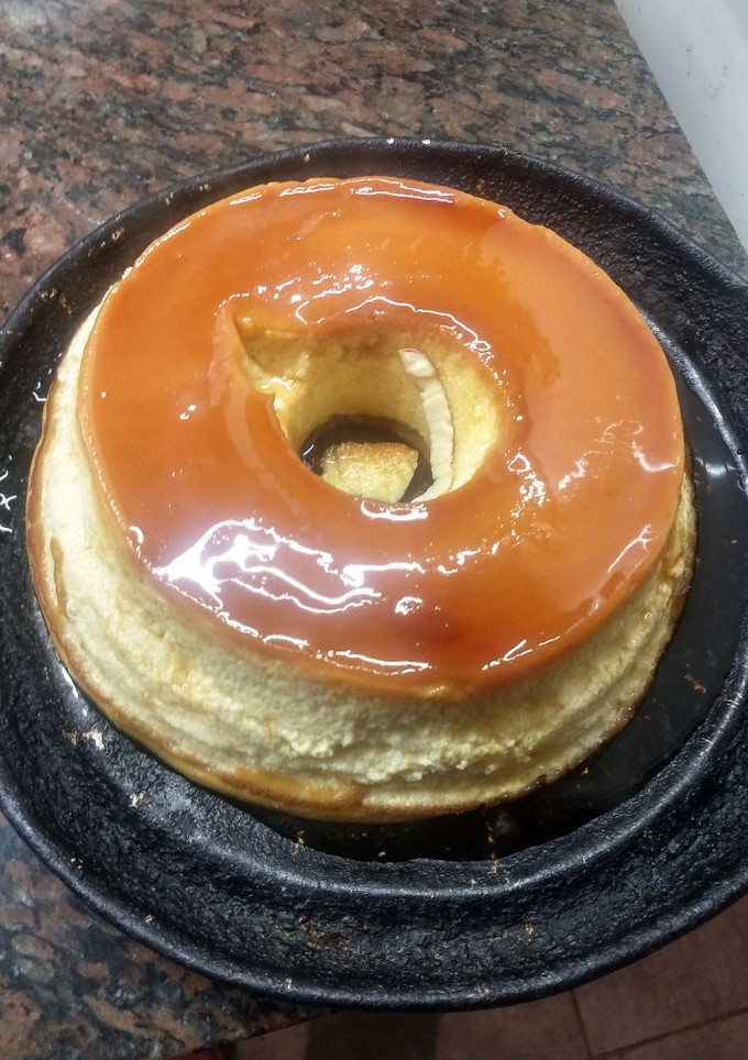 Una foto de Flan casero fácil