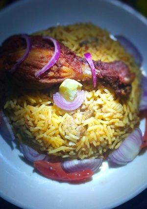 A picture of Biryani.