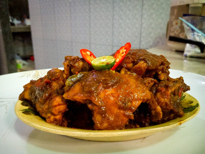 Standar Resep gampang memasak Rendang ayam  gurih