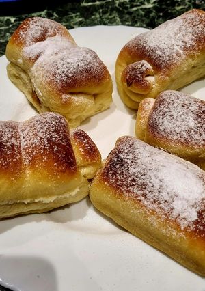 Ízes, nuttelás, krém sajtos bukták recept fotója