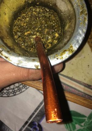 Una foto de Matecito de hoy : tereré con jugo e hierbas
