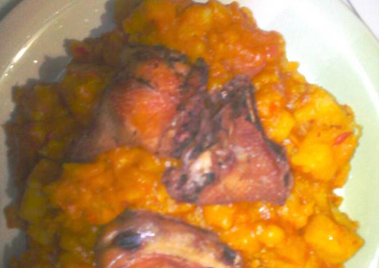 Recipe of Perfect Yam and potato porridge