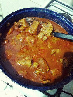 Una foto de Costilla de puerco en salsa roja