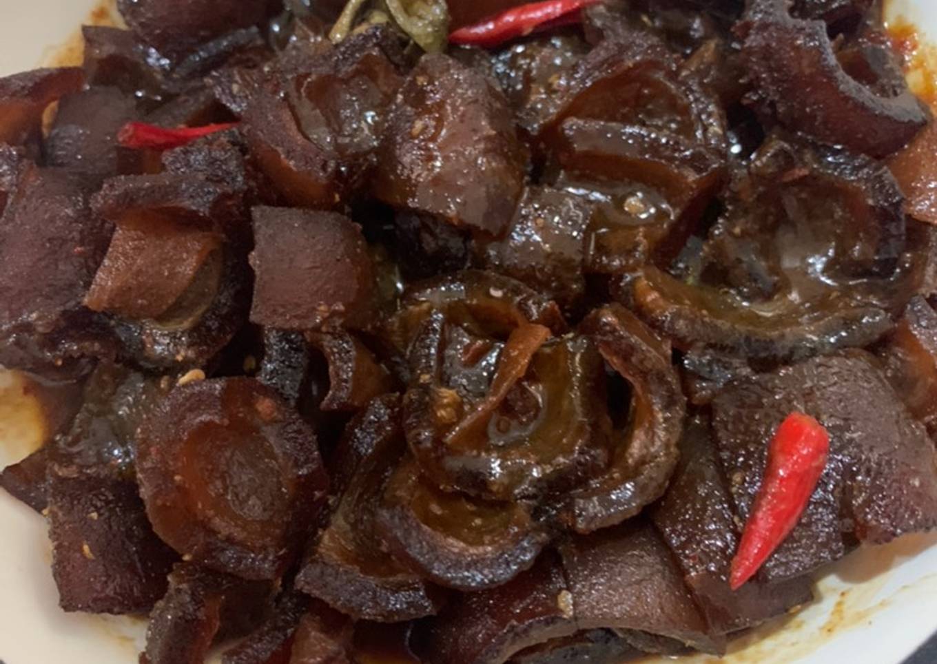 Rica-Rica Kikil Sapi Pedas Manis