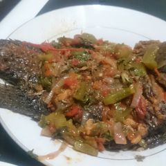 A picture of Fried fish.