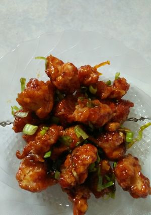 Foto resep Ayam pop corn saus madu kurma