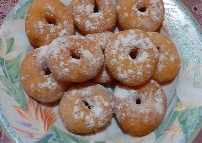 Langkah Mudah untuk Membuat Donat mini toping gula halus Anti Gagal