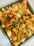 PRESAS DE 🍗POLLO🍗 (al horno con papines y verduras)