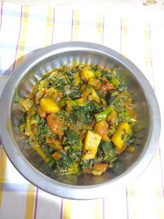 आलू पालक रेसिपी मुख्य फोटो