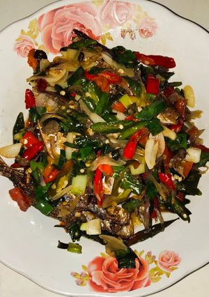Foto resep Ikan asin selar pelangi