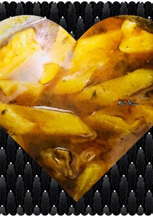 A picture of Lauki mutton curry.