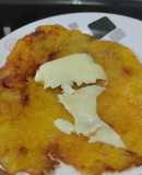 Patacones de banan@ verde con queso🍌🧀🥯