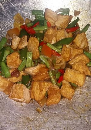 Foto resep Tumis tahu buncis pedas manis