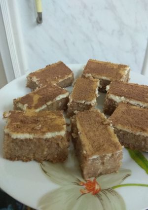 صورة لوصفة بسبوسة سينابون