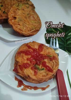 Foto resep Omelet Spaghetti