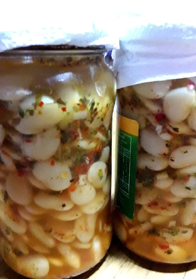 Una foto de Porotos en escabeche