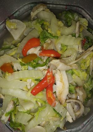 Foto resep Sawi putih tumis teri endezzzz