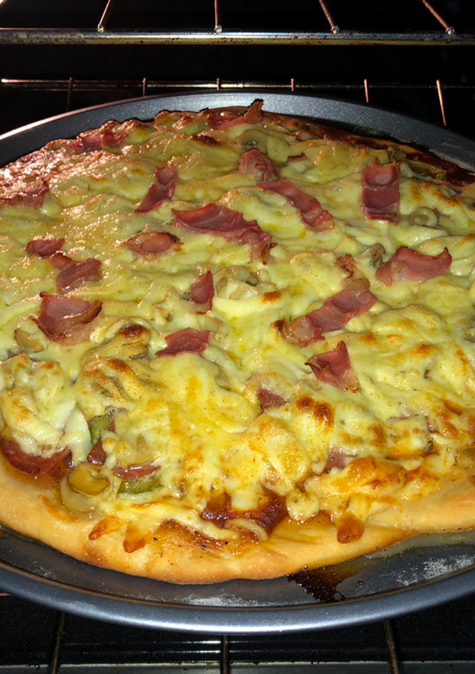 Una foto de Pizza casera