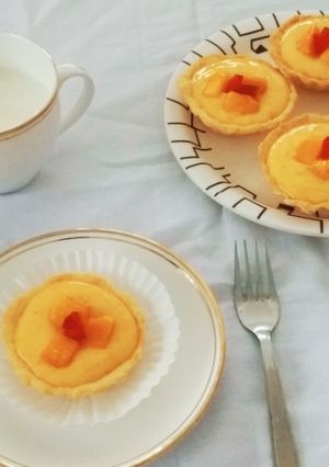 A picture of Mango Custard Tartlets.