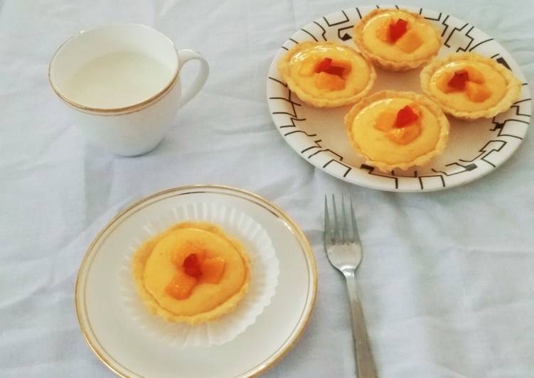 Steps to Prepare Super Quick Homemade Mango Custard Tartlets