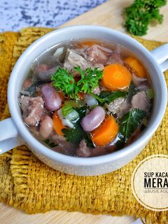 Foto resep Sup daging kacang merah