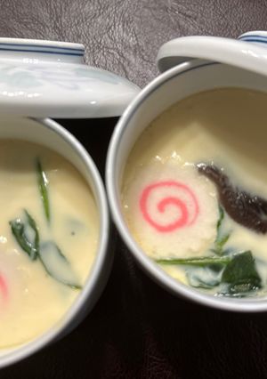 A picture of 茶碗蒸し Chawan mushi.