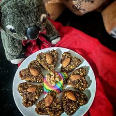 Dry fruits Sugar free Hearts A picture of Dry fruits Sugar free Hearts.