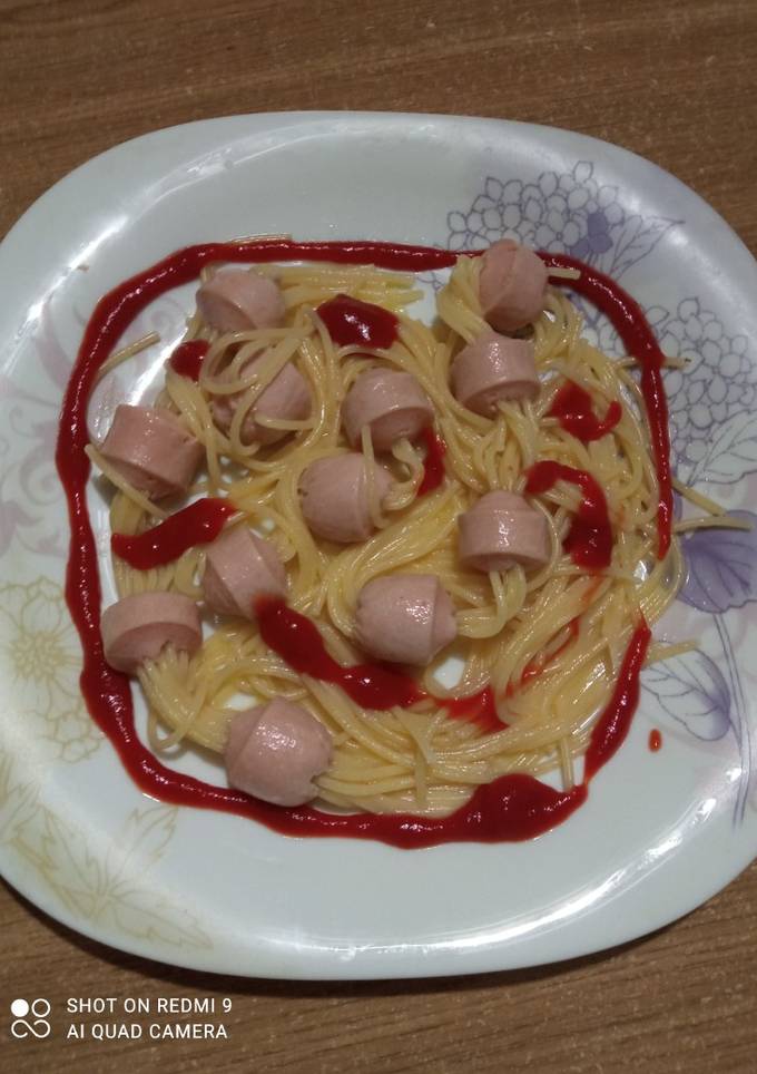 Спагеті 🍝 з сосисками