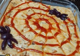 Torta de atum teia de aranha