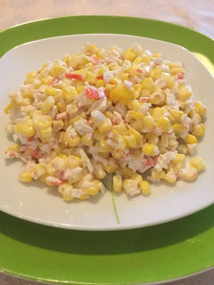 Una foto de Ensalada de choclos con kani kama