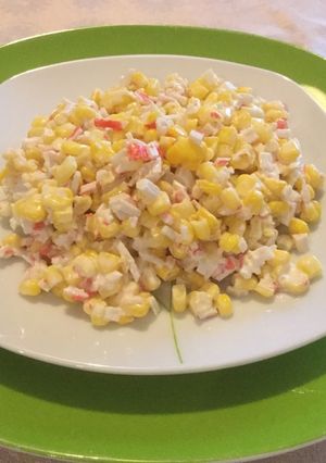 Una foto de Ensalada de choclos con kani kama