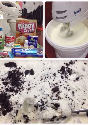 Foto resep Vanilla Oreo Ice Cream
