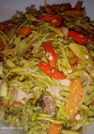 Foto resep Tumis Kembang Pepaya Udang Ebi