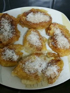 Una foto de Torrijas de canela y coco