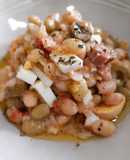 Ensalada de alubias a la Navarra con vinagreta de miel y mostaza