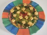 Carpaccio di fichi con maionese di rucola