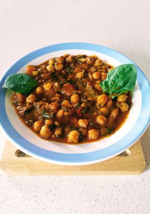 Foto principal de Garbanzos con espinacas - Vegan 🌱
